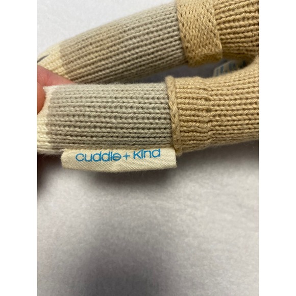 Cuddle + Kind Dog Doll Knitted Stuffed Animal Handmade Peru Bowtie Suspenders - Picture 2 of 6